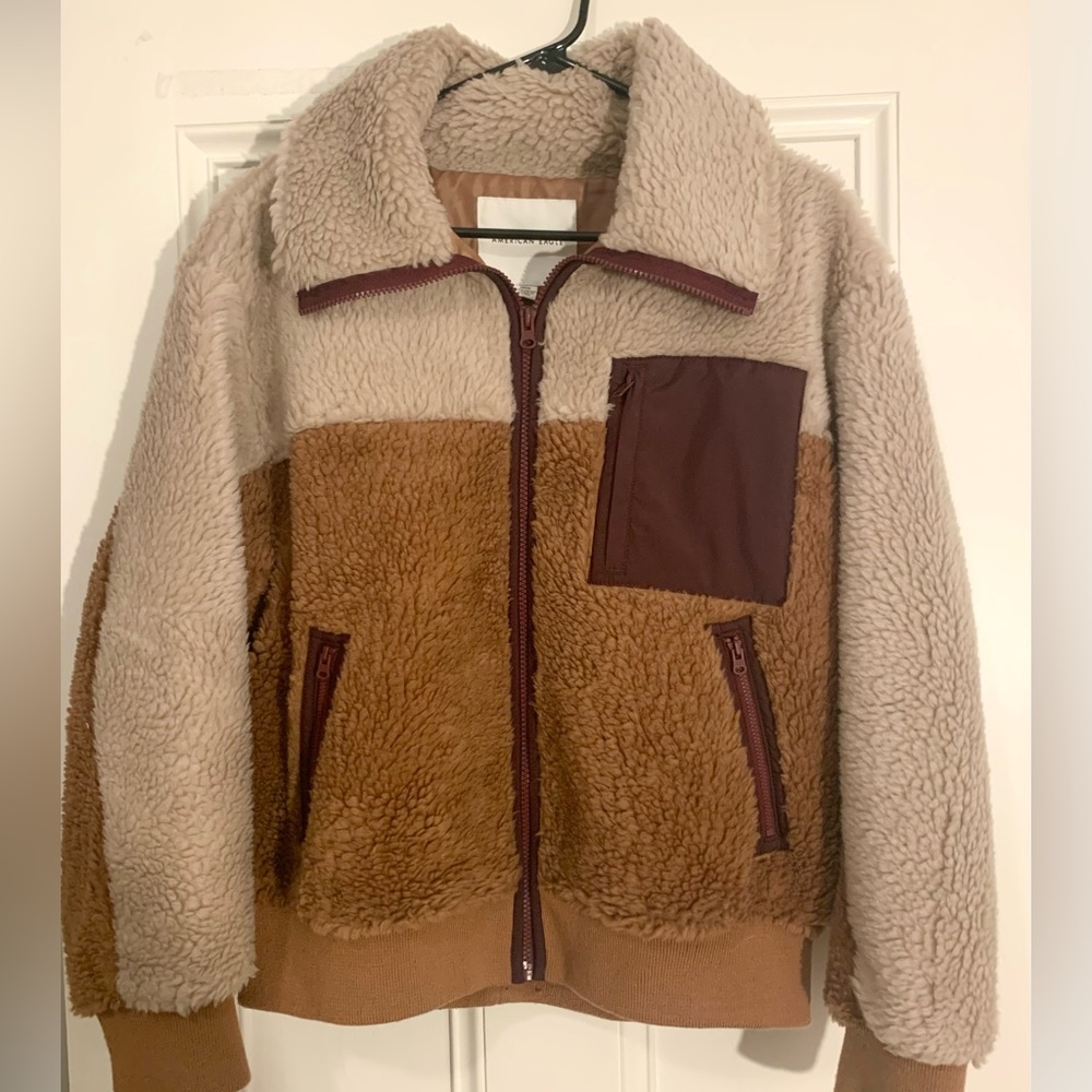 American Eagle Sherpa Bomber Jacket